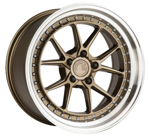 Aodhan DS08 5x120 18x8.5+35 Bronze w/Machined Lip