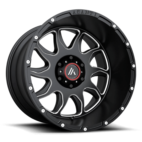 Asanti Off Road AB810 BALLISTIC 6X139.7 20X9 +18 GLOSS BLACK MILLED