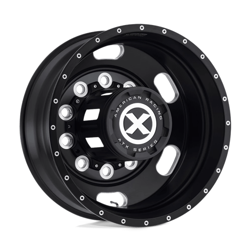 ATX AO402 INDY 10X285.75 22.5X8.25 -167 SATIN BLACK MILLED - REAR