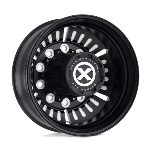 ATX AO403 ROULETTE 10X285.75 22.5X8.25 -168 SATIN BLACK MILLED - REAR