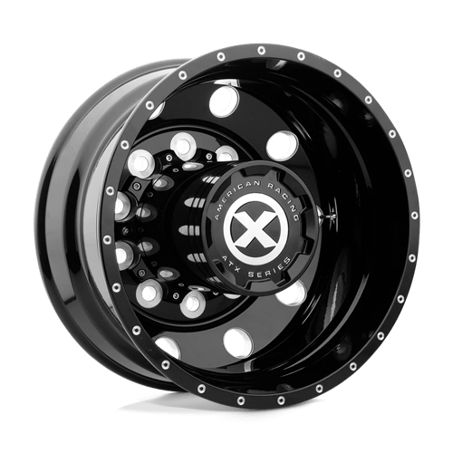 ATX AO405 TREX 10X285.75 22.5X8.25 -168 GLOSS BLACK MILLED - REAR