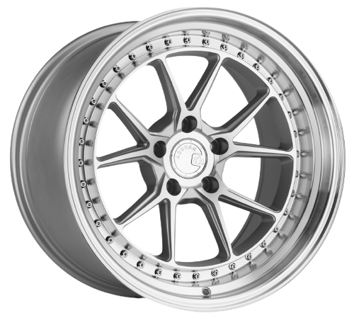 Aodhan DS08 5x100 18x9.5+35 Silver w/Machined Face