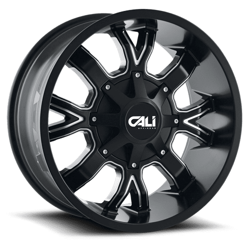 Cali Off-Road Dirty 9104 6x139.7 20x9+18 Satin Black/Milled Spokes