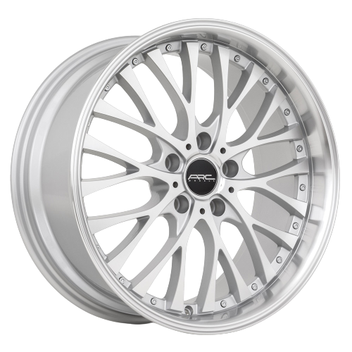 ARC AR6 5x120 18x9  +35 Silver Machine Face Lip Chrome Rivet