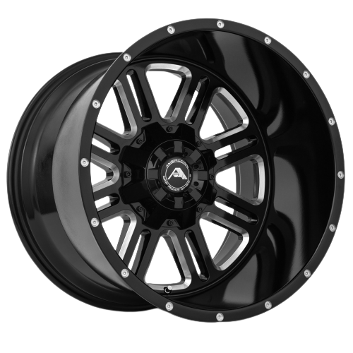 American Off-Road A106 6x135/6x139.7 22x12 -44 Black Milled Spoke