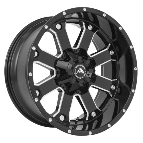 American Off-Road A108 5x150 20x10 -24 Black Milled Spoke