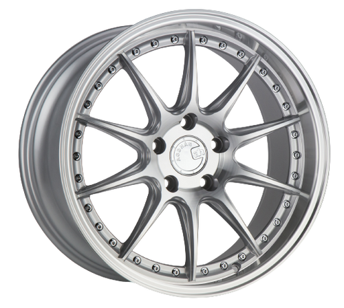 Aodhan DS07 5x114.3 18x9.5+30 Silver w/Machined Face